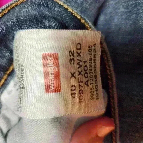 Wrangler mens jeans size 40X32 blue bootcut - Picture 4 of 4